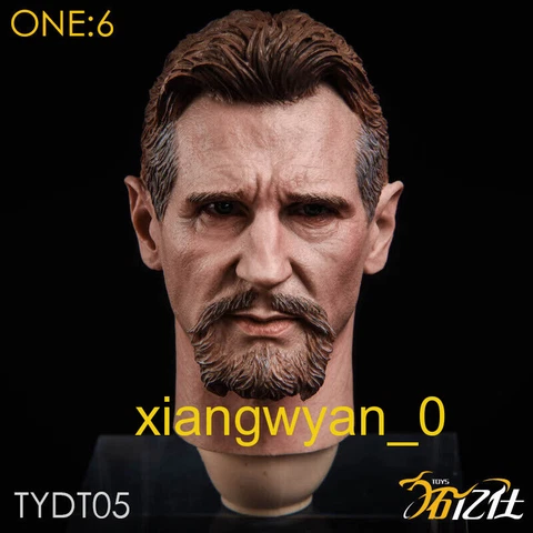 1/6 Liam Neeson Ra's al Ghul Head Sculpt Fit 12" Man Soldier Action Figure Toys Cover