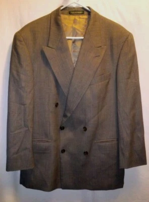 Abrigo deportivo BIELLA Britches of Georgetowne para hombre 41R bronce marrón pura lana virgen Foto 1 de 4