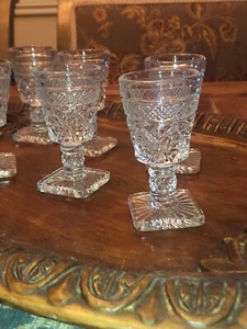 RARE Vintage SET OF 6 Imperial Glass-Ohio Cape Cod Clear Cordial Glasses - Picture 1 of 3
