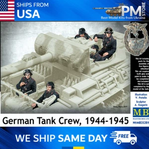 Master Box 35201 German Tank Crew, 1944-1945 WWII 5 figures 1/35 scale - Picture 1 of 12