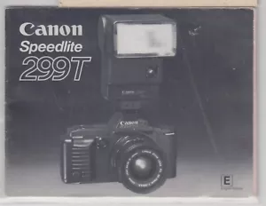 CANON SPEEDLITE 299T OWNER'S INSTRUCTION MANUAL # 27 - Bild 1 von 1