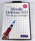 MISSILE DEFENSE 3-D - Sega Master System SMS Complete - Box & Manual TESTED 3D