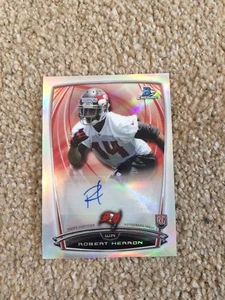 ++ ROBERT HERRON 2014 BOWMAN CHROME AUTO RC NFL CARD #RCRARH - TB BUCCANEERS ++ - Picture 1 of 2