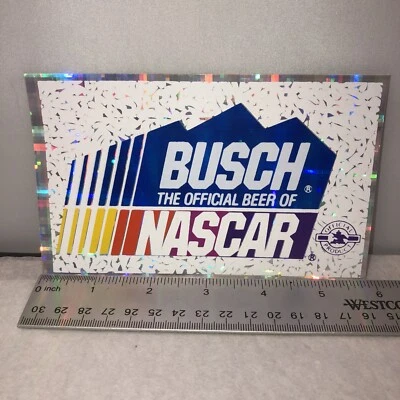 Calcomanía adhesiva Busch The Official Beer Of NASCAR de colección nueva caja de herramientas parachoques Foto 1 de 2