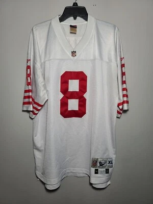 Camiseta Steve Young 1990 San Francisco 49ers NFL Reebok Gridiron clásica blanca XL Foto 1 de 4