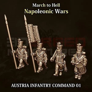 15mm Austrian Napoleonic Infantry Command Mega Pack - 12 Figures - Picture 1 of 4