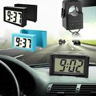 Mini LCD Screen Digital Clock Self-Adhesive Car Interior Desk Auto S8J8