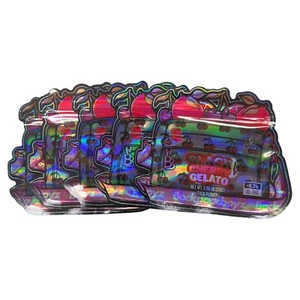 Sealable Mylar Bags 3.5G Holographic Bags Black Cherry Gelato BackPackBoyz - Picture 1 of 5