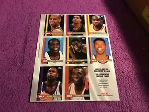 MILK MUSTACHE Topps 1998 Limited Edition Collector's Basketball Cards UNCUT!! - Picture 1 of 4