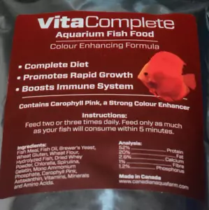 Vita Complete Color Enhancing Discus & Other Aquarium Fish Food Granule Pellets - Picture 1 of 2