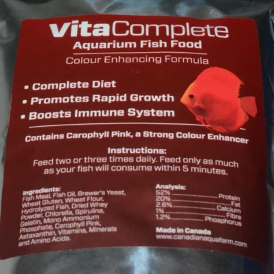 Vita Complete Farbverbessernder Diskus & andere Aquarium Fischfutter Granulat Pellets - Bild 1 von 2