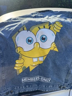Jaqueta jeans Bob Esponja somente membros GG limpa  - Imagem 1 de 4