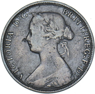 1871 Halfpenny - Victoria British Bronze Coin - Image 1 of 2