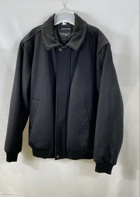 Chaqueta negra London Fog para hombre talla L Foto 1 de 4
