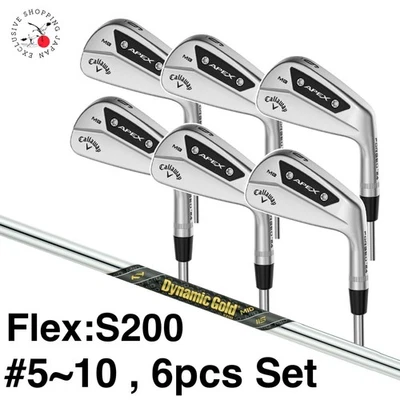 Callaway APEX MB 24 Iron #5~10 6pcs Set Flex S200 Dynamic Gold MID 115 Steel RH - Image 1 of 4