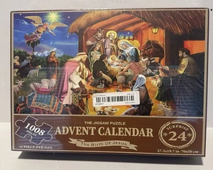 Das Puzzle Adventskalender Weihnachtsfeier 1008 Teile 42 Teile pro Tag - Bild 1 von 3