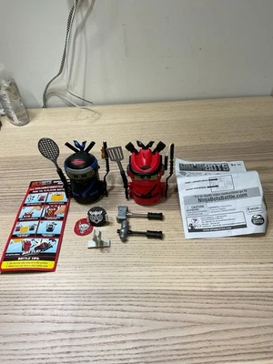 Ninja Bots Hilarious Battling Robots Red and Black TESTED - Image 1 of 4