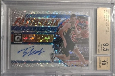 Donruss Optic Fast Break Signatures #77 TJ Leaf 2017-18 - BGS 9,5 gema como nueva radiocontrol Foto 1 de 2