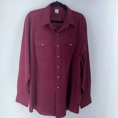 Vtg Malco Modes XLT Pearl Snap Western Shirt USA Cowboy Retro Rodeo Southwest - Image 1 of 4