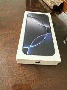 Apple A3084 iPhone 16 Pro 256GB Black Titanium EMPTY BOX ONLY - Picture 1 of 4