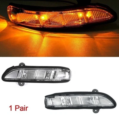 Pair Side Mirror Turn Signal Light For Mercedes-Benz CL CLS S E Class W211 Foto 1 de 4