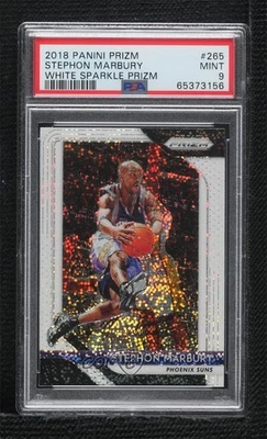 Panini Prizm White Sparkle Prizm Stephon Marbury #265 2018-19 PSA 9 como nuevo Foto 1 de 2