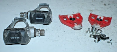 Pedales de bicicleta Look sin clip con tacos gris Bikepacking carreras carretera ¡Envío a EE. UU.! Foto 1 de 4