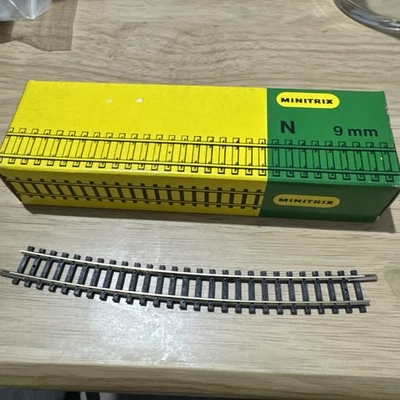 TRIX /MINITRIX `N GAUGE` #14928/4928 x10 in box R6 15 degrees - Image 1 of 3