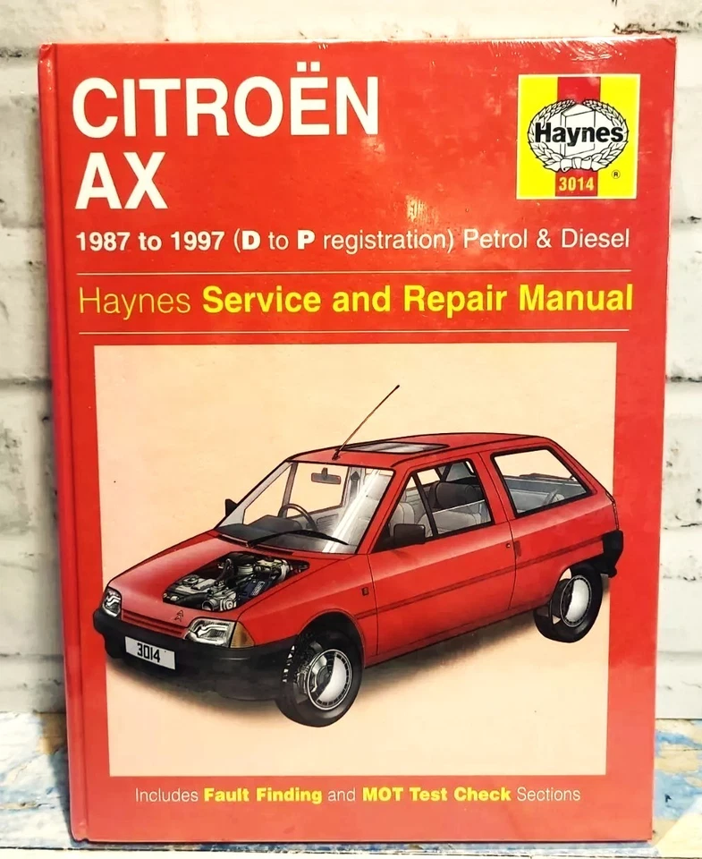 CITROEN AX  HAYNES MANUAL 1987-1997 - Image 1 of 1