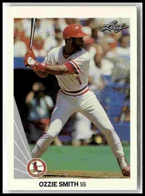 1990 Leaf #142 Ozzie Smith - Image 1 of 2