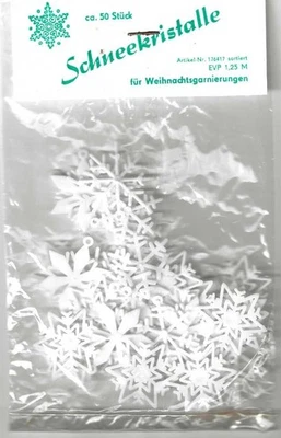 Schneekristalle, 50 Stück, Weihnachtsgarnitur - Bild 1 von 2