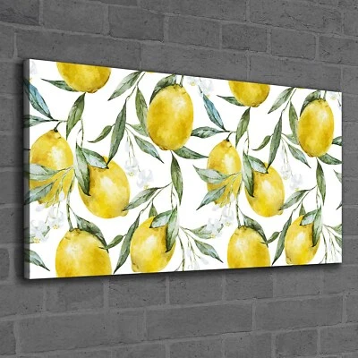 Canvas Wandbild Leinwand Bilder 120x60 Foto Bild für die Küche Zitrone Frücht - Bild 1 von 4