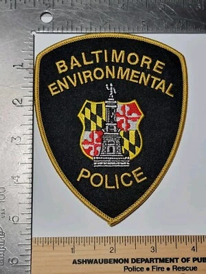 MK2 B6 Police patch Maryland Environmental Baltimore  - Изображение 1 из 3