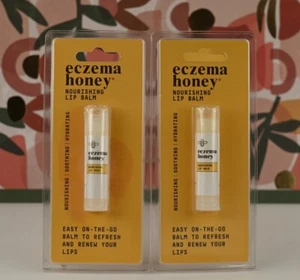 2X Eczema Honey Nourishing Lip Balm Soothing & Hydrating, Essential Oil, Organic - Picture 1 of 2