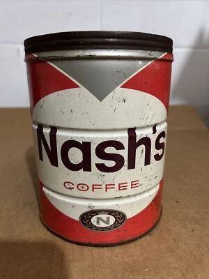 Nash's Coffee Tin 1958 Vintage VTG Advertising St Paul 2lbs 908 Grams - Image 1 of 4