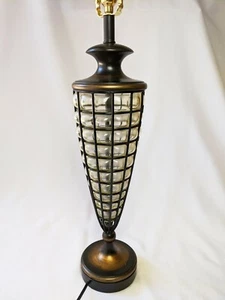 FINE ART LAMPS BRAND Caged Blown Glass Table Lamp - Picture 1 of 5