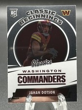 2022 Jahan Dotson Classics Classic Beginnings Rookie Card RC Commanders