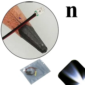 10 x 12v 0603 1608 blanco transparente fresco nano SMD LED luz precableada cables soldados - Imagen 1 de 4