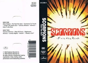 Scorpions – Face The Heat, Original Cassette, Very Rare Europe Version - Picture 1 of 4