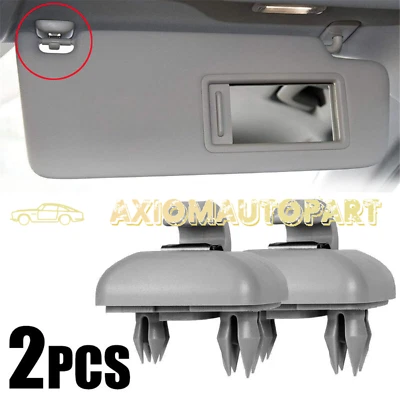 Gancho de suspensión con clip para parasol gris 2 piezas para Audi A3 A4 A5 Q3 Q5 S5 S4 8U0857562A Foto 1 de 4