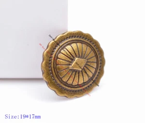 50X Retro Patrón Tradicional Flor Remaches Rápidos Tachón Cuero Artesanal Concho - Imagen 1 de 8