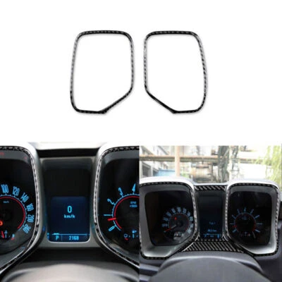 Cuadro de instrumentos de fibra de carbono para Chevrolet Camaro 2010-2015 cubierta embellecedor 2* Foto 1 de 4