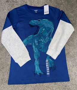 NWT! Carter’s Boys Size 10 Long Sleeve Dinosaur Shirt - Picture 1 of 2