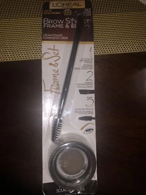 L'Oreal Brow Stylist Frame & Set Cream Pomade  212 Blonde Damage Box - Image 1 of 2