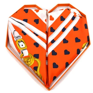 Hermes Carre 90 NOVIAS de GALA LOVE Bufanda Estola Azul Marino Naranja Seda 44862 - Imagen 1 de 6