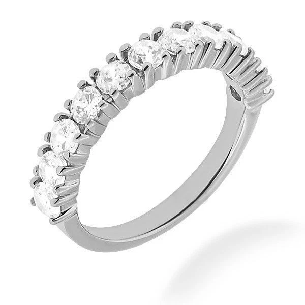 1.11 ct Round Diamond Wedding Ring Anniversary Band 11 x 0.10 ct each VS/SI1 - Image 1 of 1