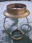 Spare English Brass 'Top Hat Shade Gallery For Smaller Kerosene Oil Lamp Burners
