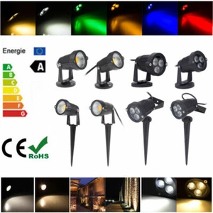 LED Landscape Light Outdoor 3W 6W 9W COB Garden Yard Path Flood Spot Lamp IP65 - Picture 1 of 16