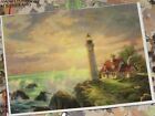 Thomas Kinkade Art - Guiding Light Lighthouse 500 Piece Puzzle - Sealed Bag