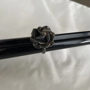 Sterling Silver - MEXICO Flower Statement Ring Size 8 - - Picture 1 of 9